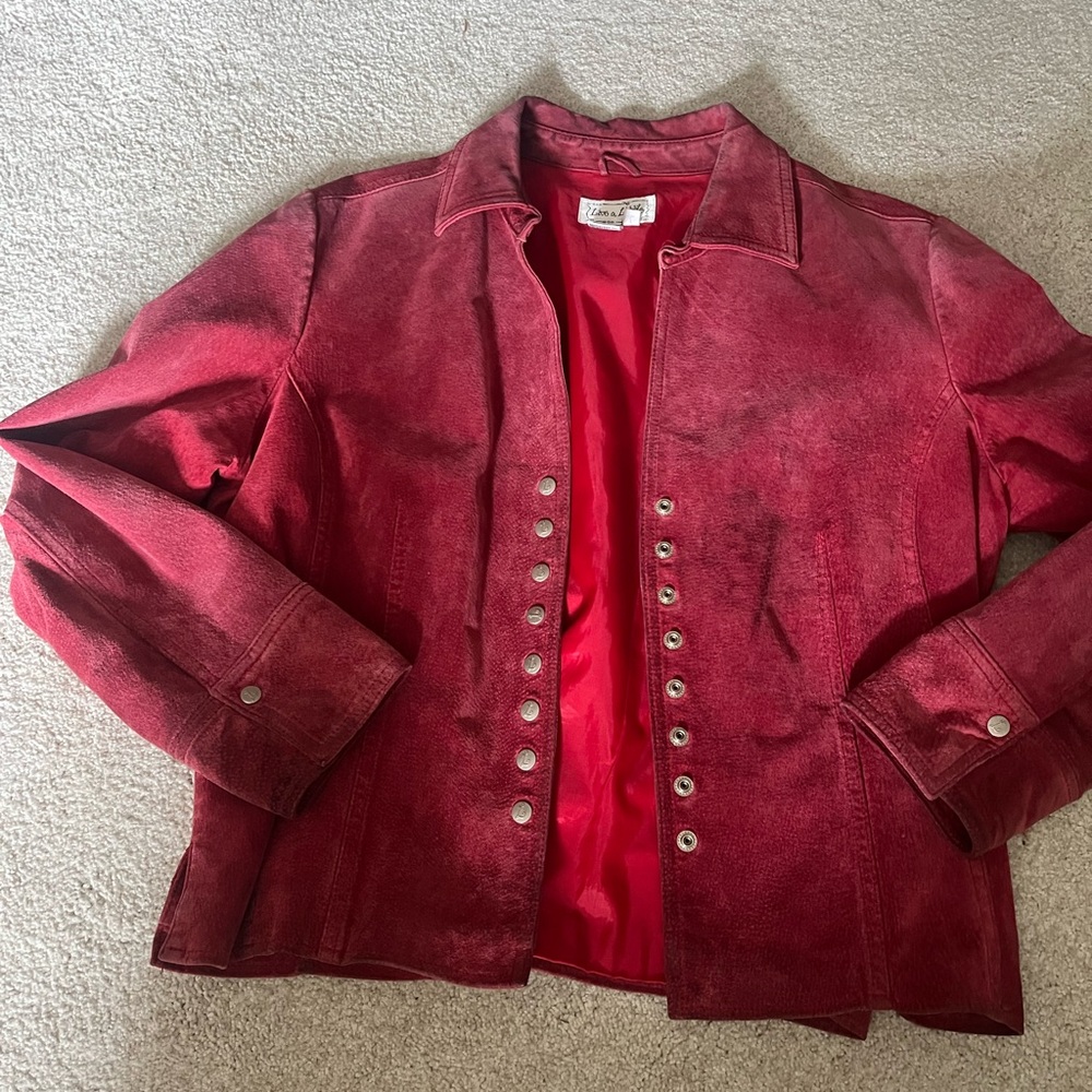 Vintage Live a Little suede jacket